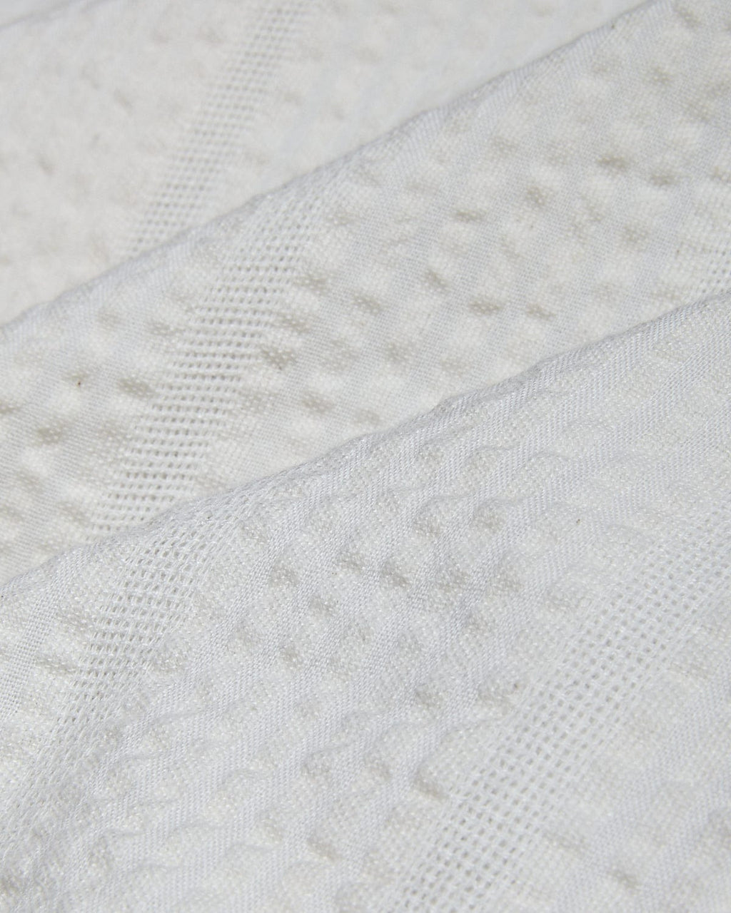 Striped Seersucker SS - White