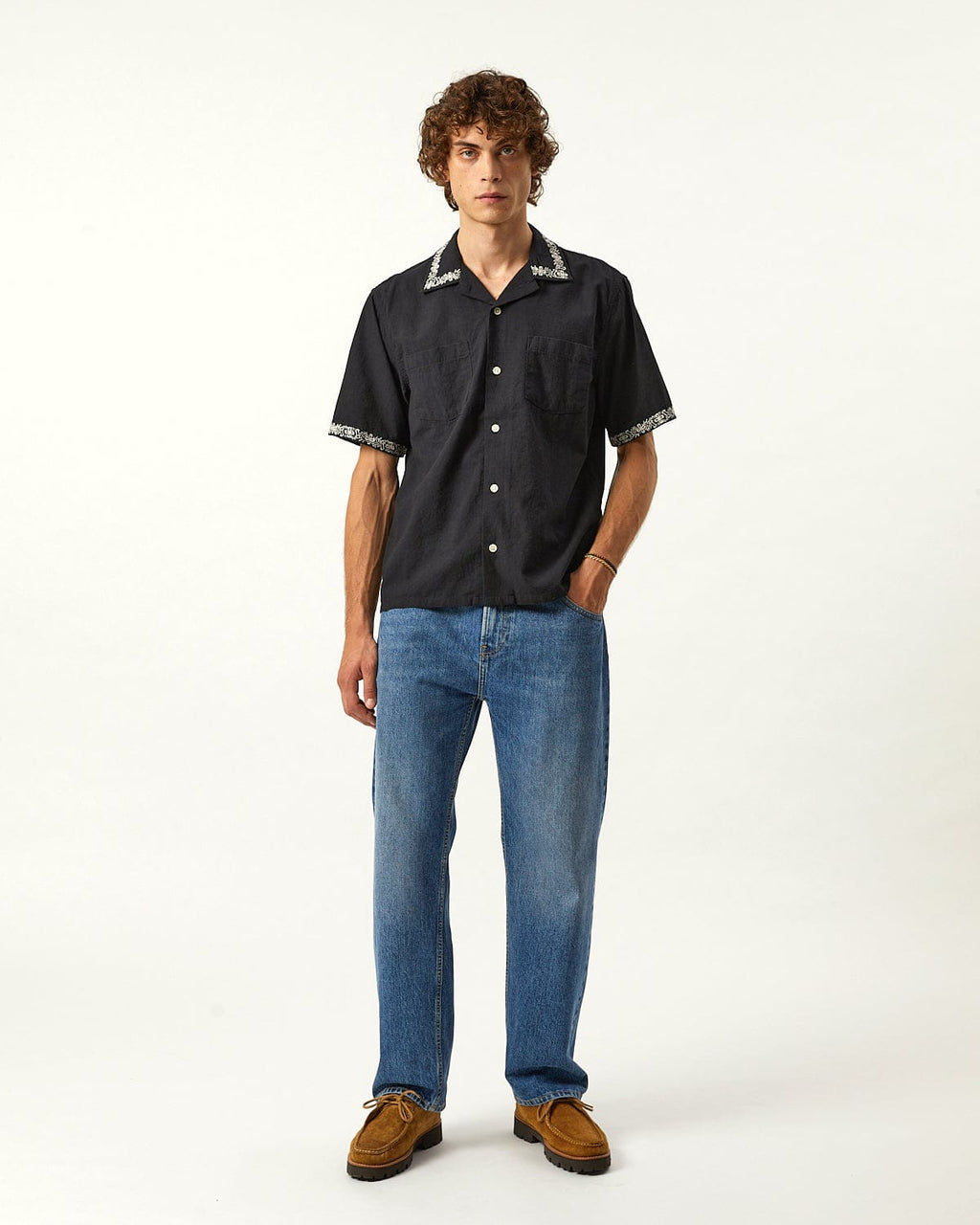 Harmony Embroidered SS - Black