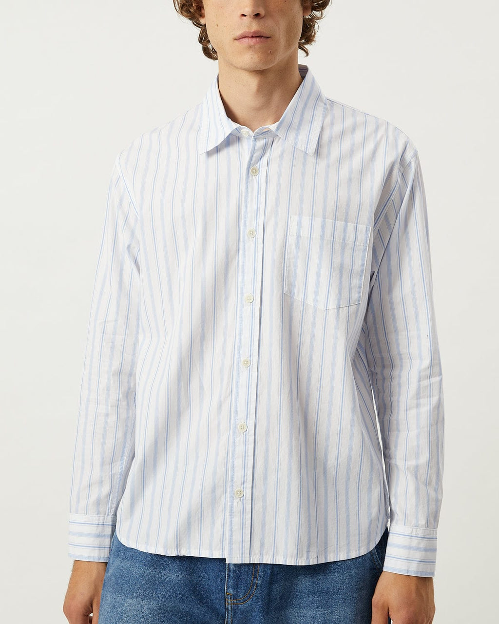 Berg Stripe LS - White