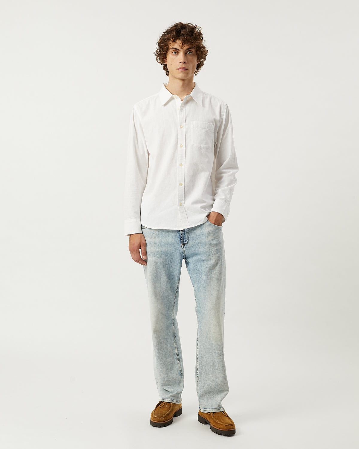 Linen Cotton LS - White
