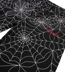 Sp5der Embroidered AOP Sweatpants Black