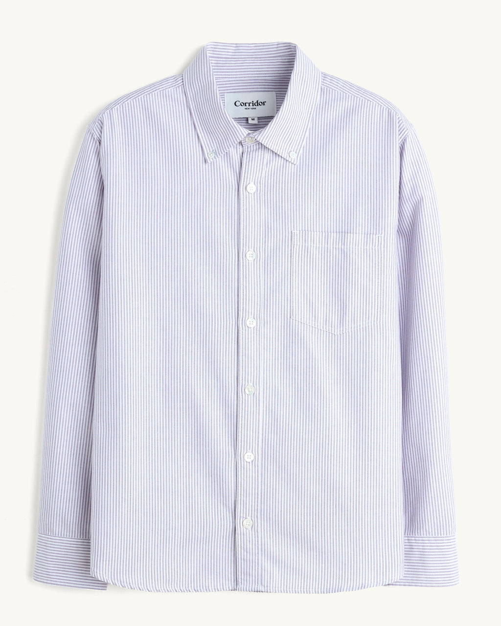 Stripe Oxford LS - Purple