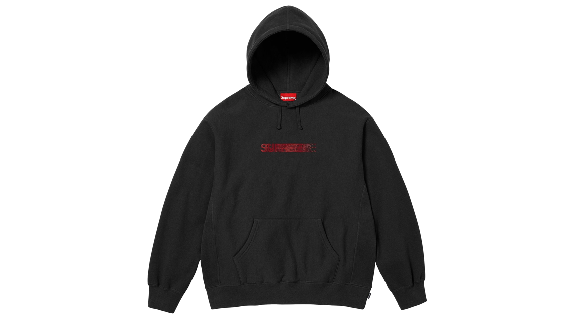 Supreme Swarovski Motion Logo Hoodie Black