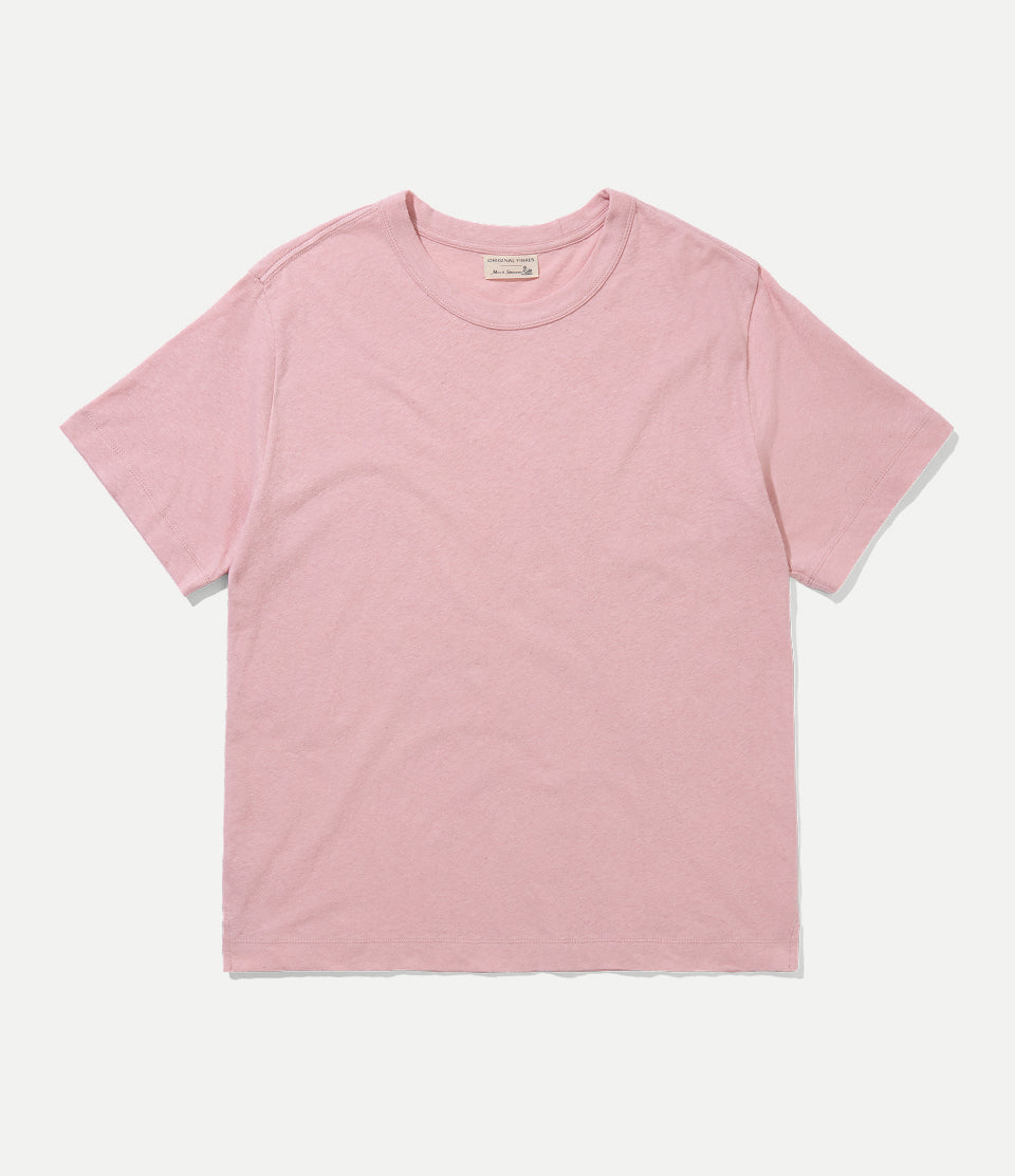 Original Fibres x Merz b. Schwanen Linen-Cotton T-shirt