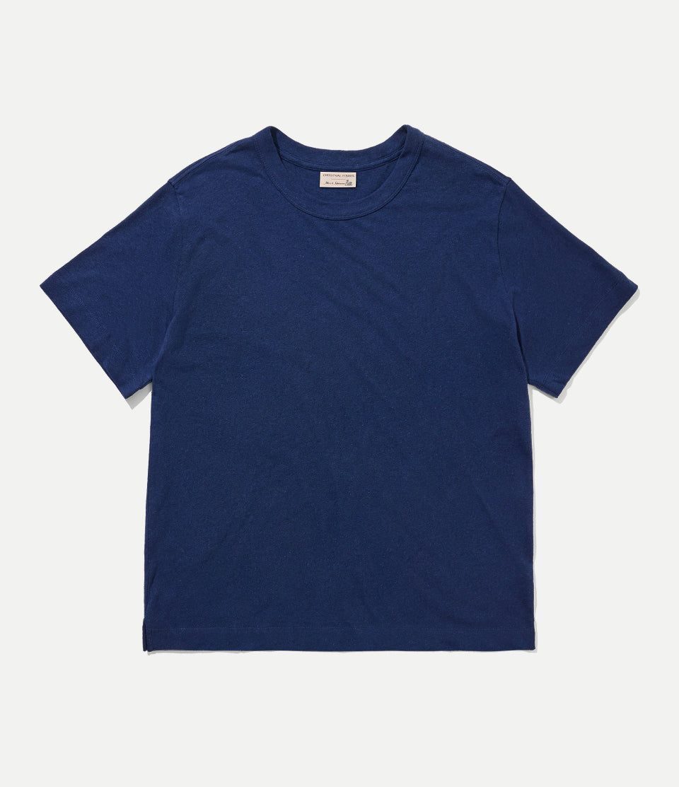 Original Fibres x Merz b. Schwanen Linen-Cotton T-shirt