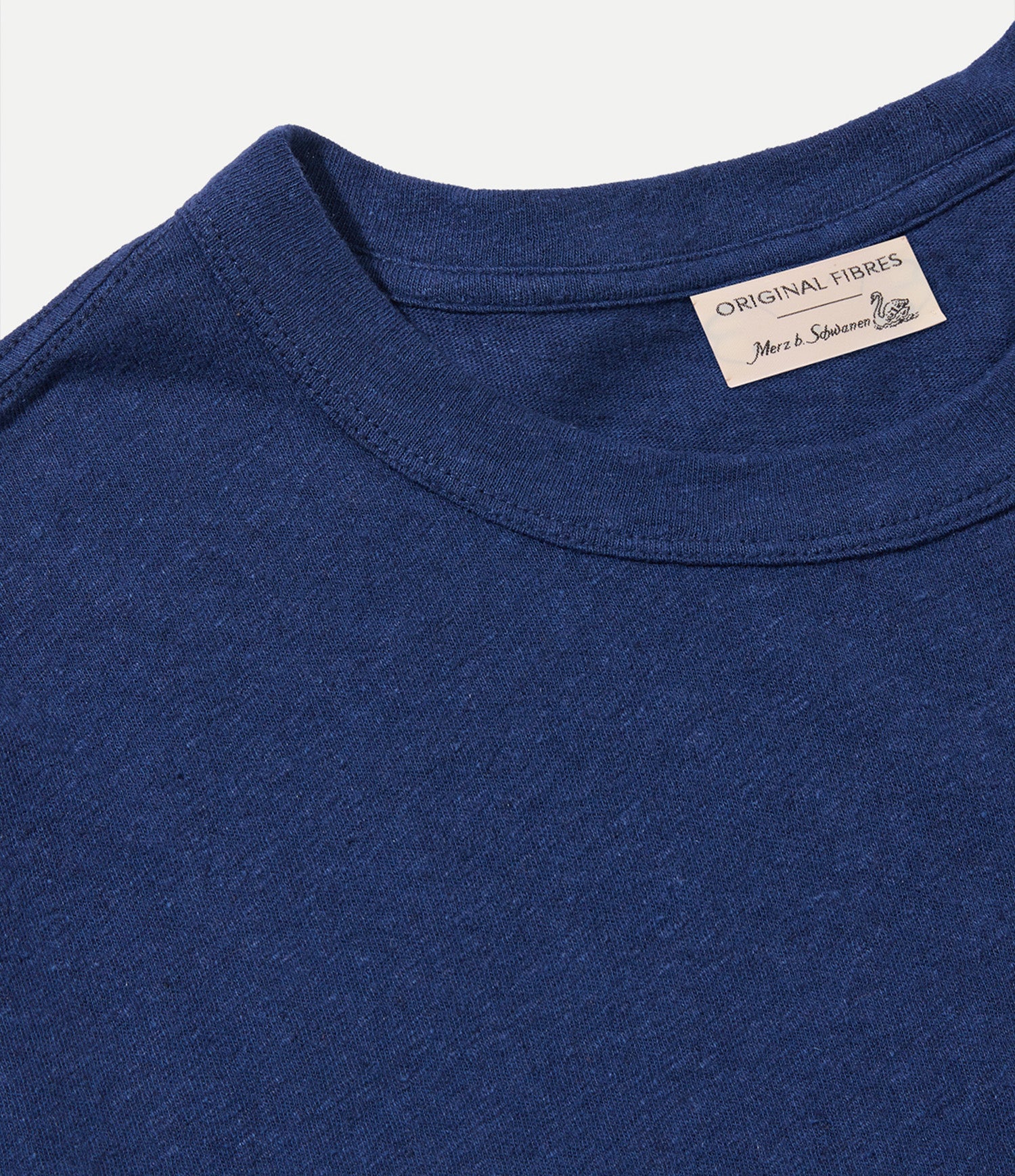 Original Fibres x Merz b. Schwanen Linen-Cotton T-shirt