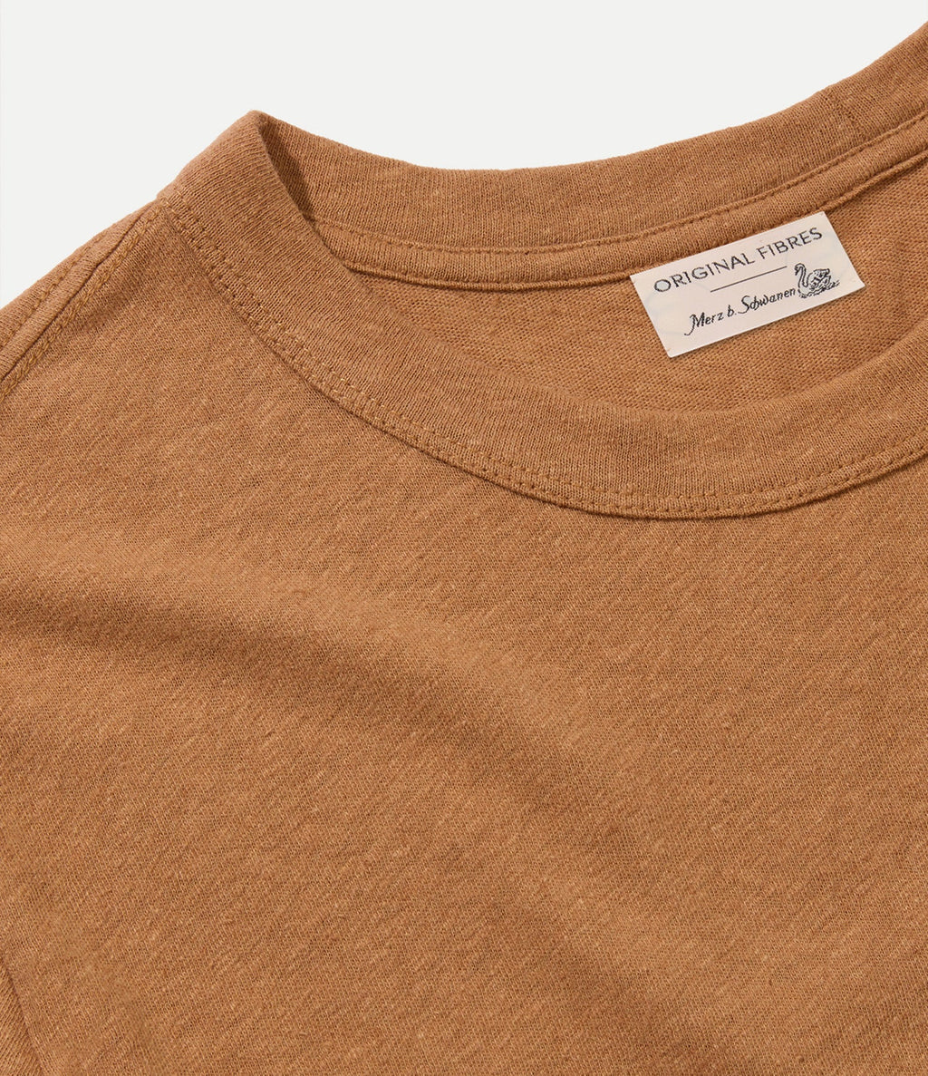 Original Fibres x Merz b. Schwanen Linen-Cotton T-shirt