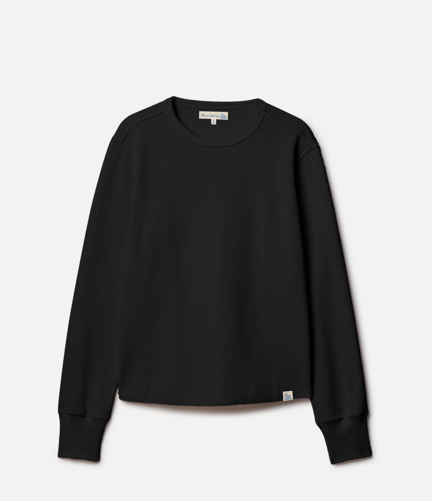 Diamond-Patterned Cotton Thermal Longsleeve