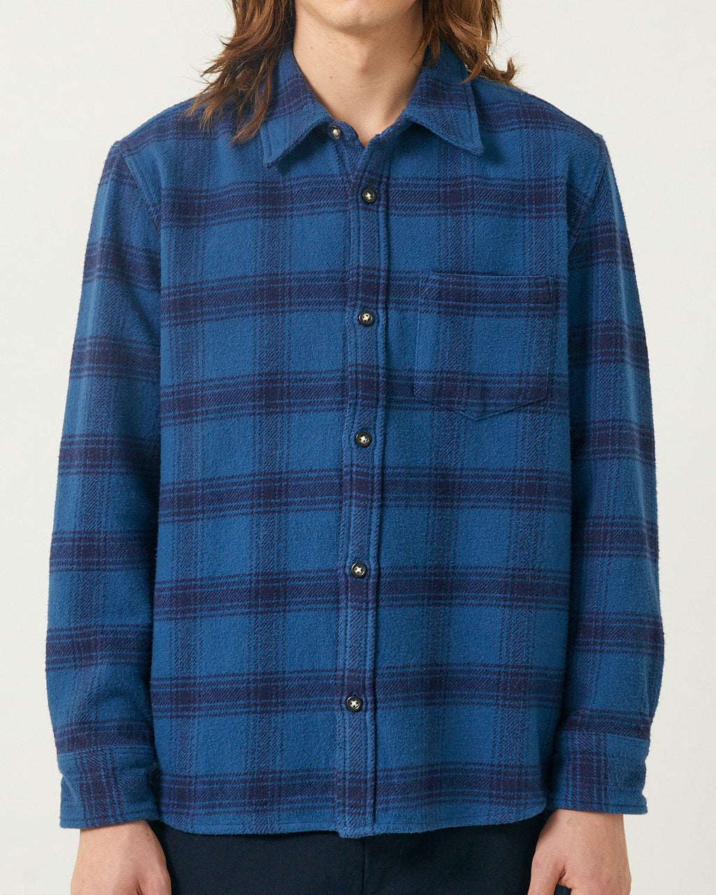Appalachian Plaid LS - Navy