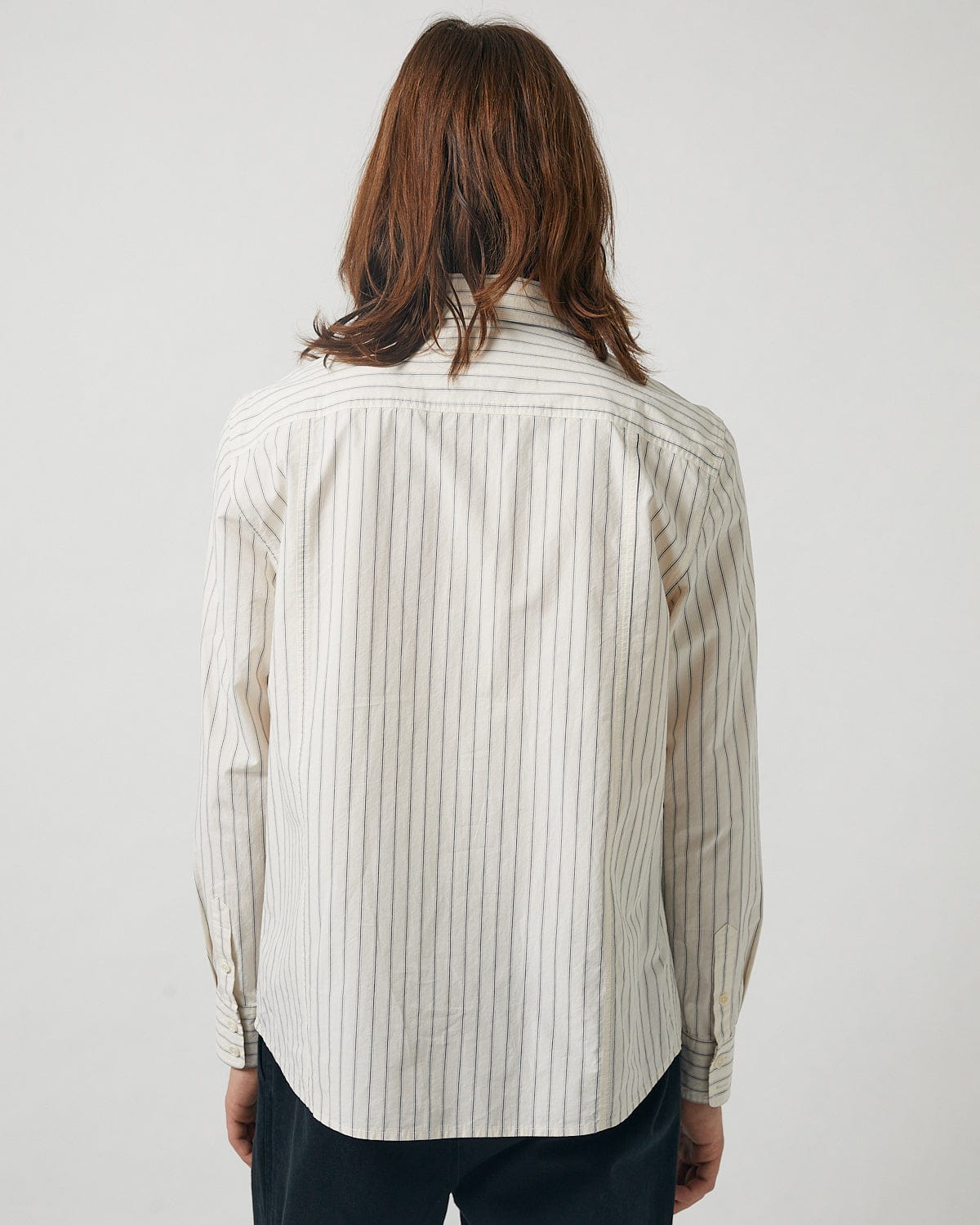 Poplin Stripe LS - Natural