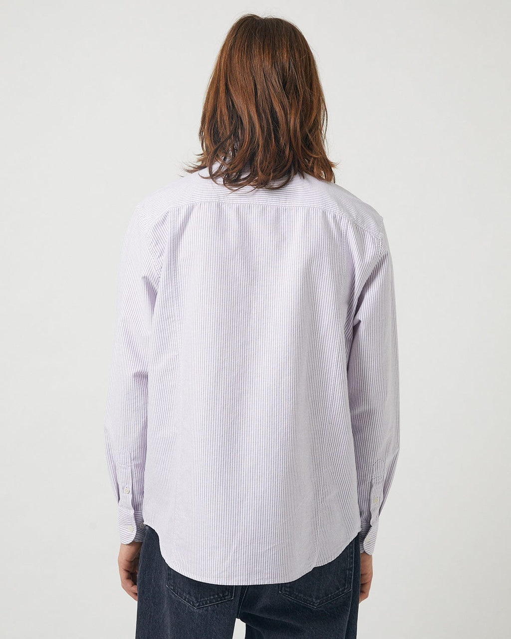 Stripe Oxford LS - Purple