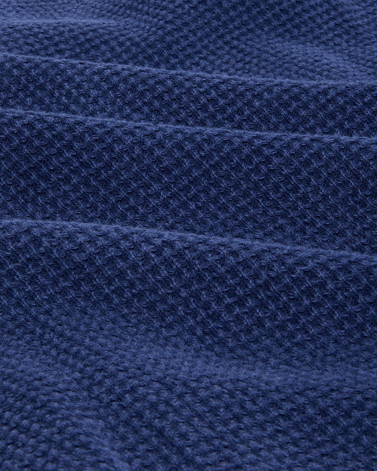 Waffle Henley - Navy
