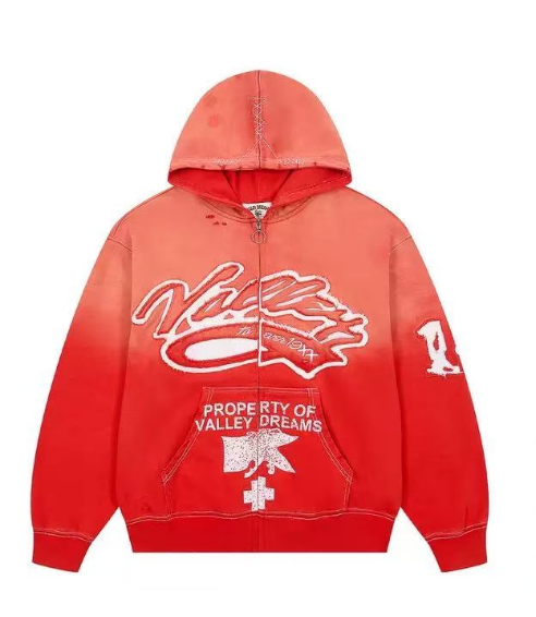 Vale Forever Religion Zip Up Hoodie Red