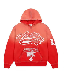 Vale Forever Religion Zip Up Hoodie Red