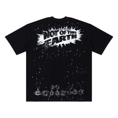 Hellstar Records Graphic Cotton T-Shirt - Black