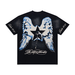 Hellstar Luke 1941  Vintage T-Shirt - Washed Black