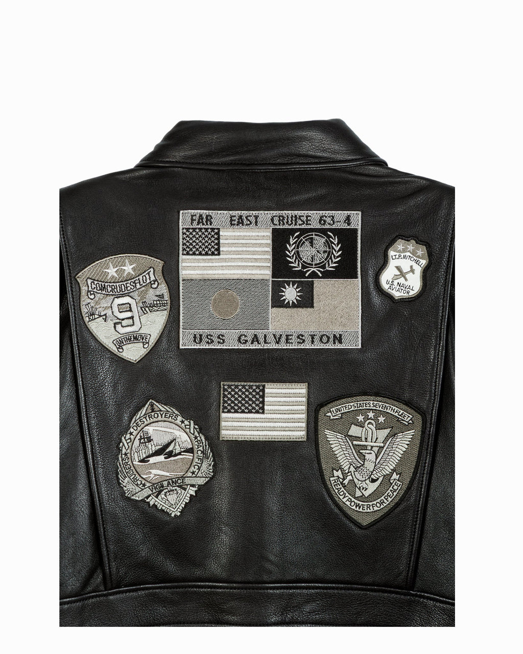 TOP GUN® OFFICIAL SIGNATURE SERIES LEATHER JACKET 1.0 WITH REMOVABLE MOUTON COLLAR