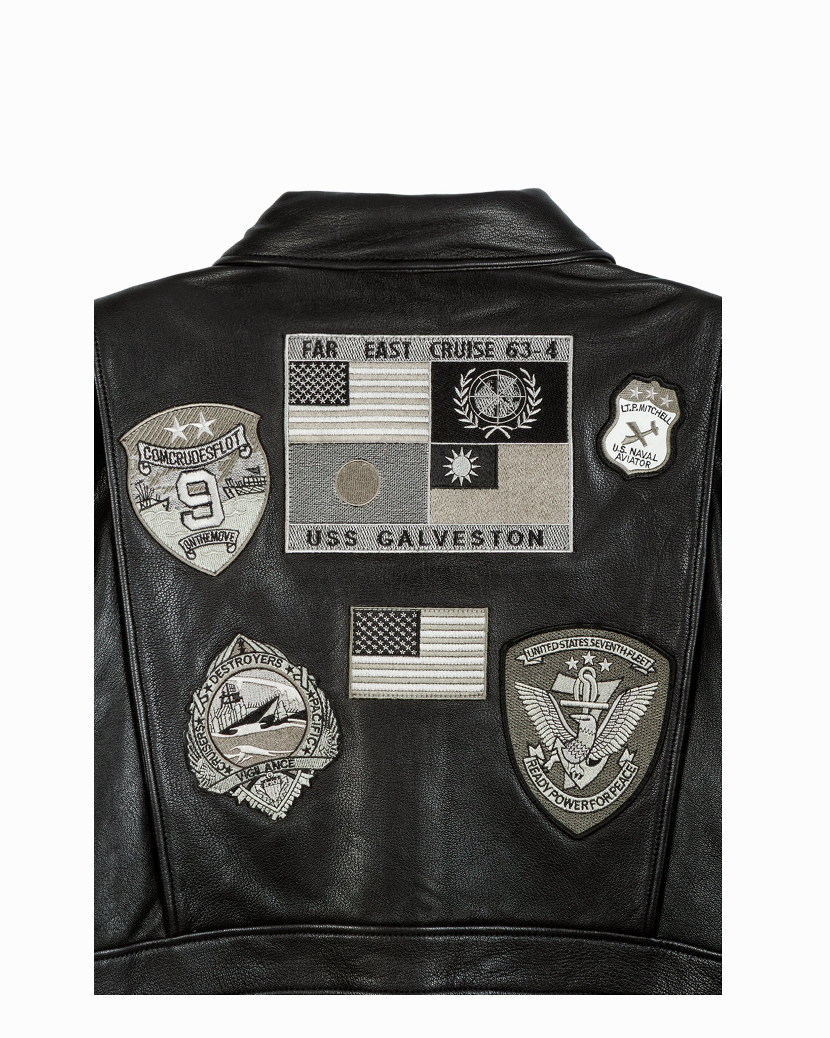 TOP GUN® OFFICIAL SIGNATURE SERIES LEATHER JACKET 1.0 WITH REMOVABLE MOUTON COLLAR
