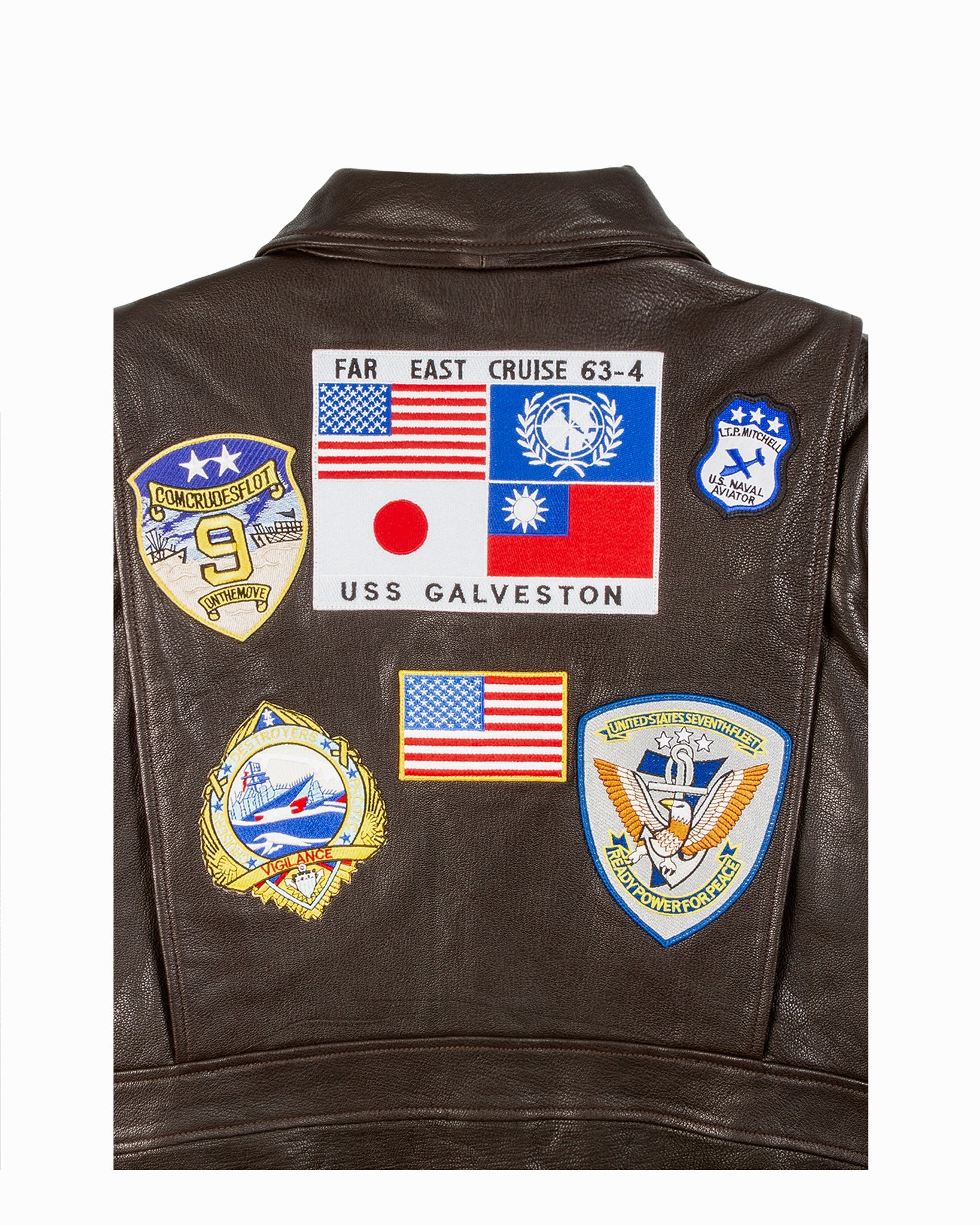 TOP GUN® OFFICIAL SIGNATURE SERIES LEATHER JACKET 1.0 WITH REMOVABLE MOUTON COLLAR